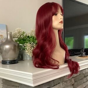 NEW Vibrant Burgundy Wig